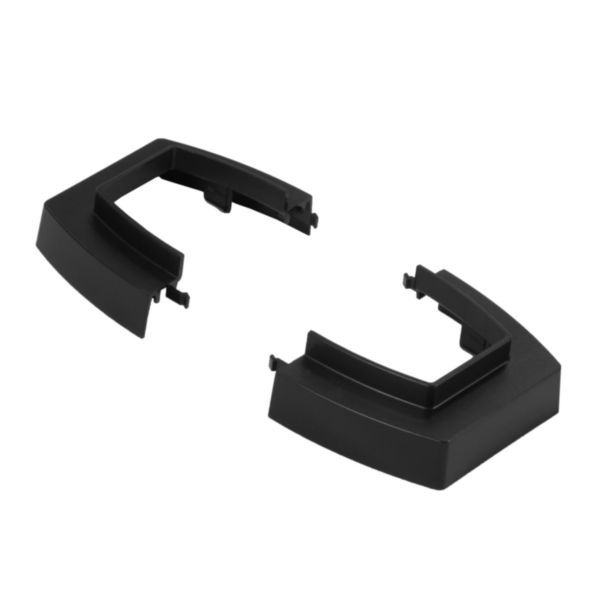 Socle ou cache plafond pour colonne ou colonnette 2 compartiments 45mm ou 1 compartiment 80mm - noir