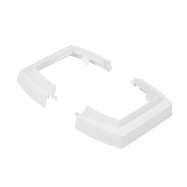 Socle ou cache plafond pour colonne ou colonnette 4 compartiments 45mm ou 2 compartiments 80mm - blanc