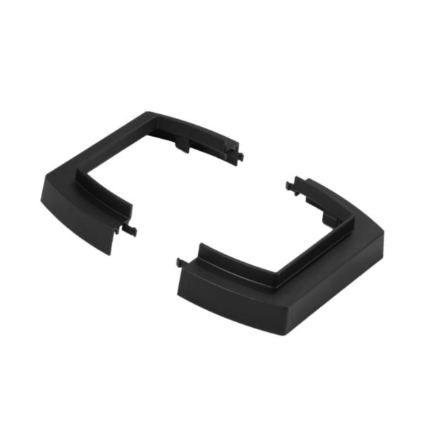 Socle ou cache plafond pour colonne ou colonnette 4 compartiments 45mm ou 2 compartiments 80mm - noir