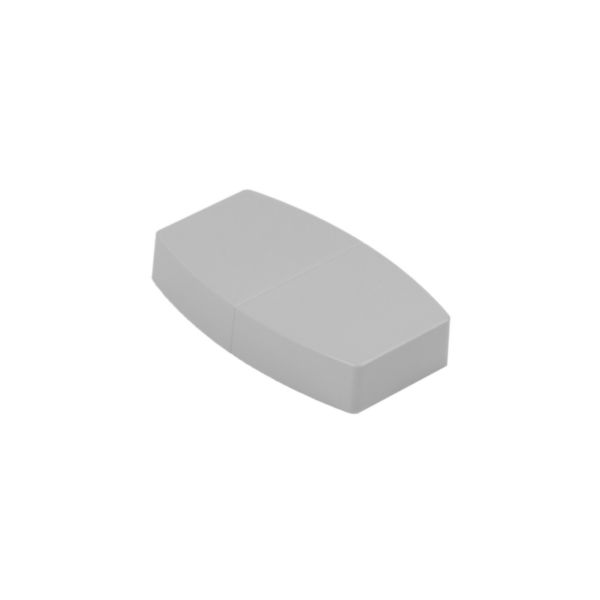 Chapeau pour colonnette 2 compartiments couvercle largeur 45mm ou 1 compartiment couvercle largeur 80mm - gris