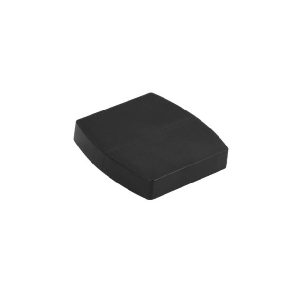 Chapeau pour colonnette 4 compartiments couvercle largeur 45mm ou 2 compartiments couvercle largeur 80mm - noir