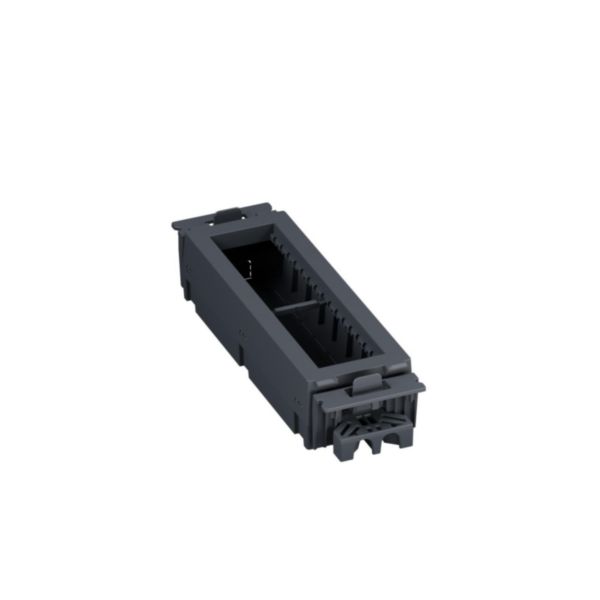 Support boîte de sol pour appareillage horizontaux 8 modules + isolateur