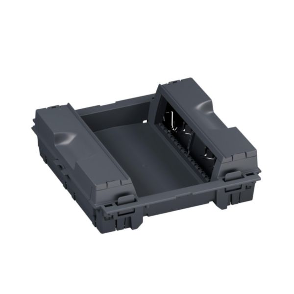 Support boîte de sol pour appareillage verticaux 16 modules + isolateur