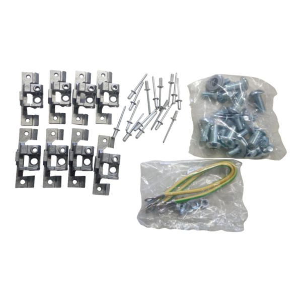 Kit accessoire composé de charnières rivets + éléments universel pour armoire XL³ 4000-6300mm