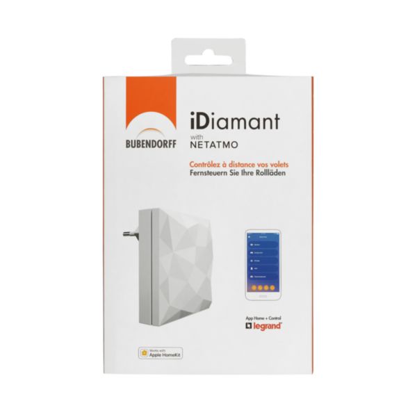 Passerelle Bubendorff iDiamant with Netatmo à enficher sur 1 prise de courant - blanc