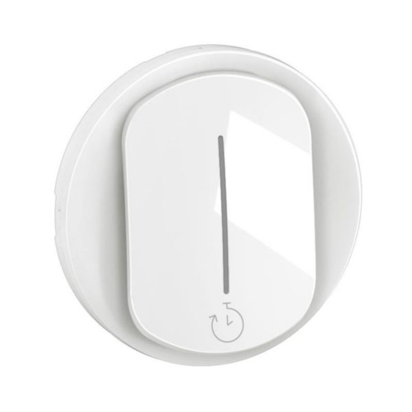 Enjoliveur Céliane pour interrupteur temporisé ou interrupteur et ventilation - Blanc