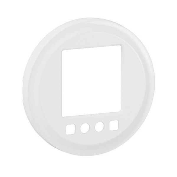 Enjoliveur pour interrupteur horaire programmable 2 ordres Céliane - Blanc