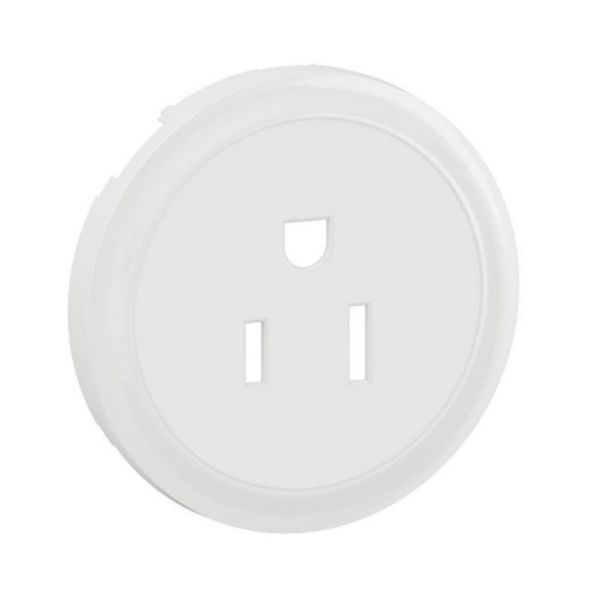 Enjoliveur Céliane pour prise de courant 2P+T standard US - Blanc