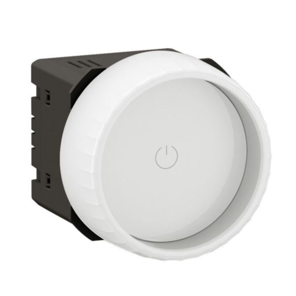 Variateur Rotary Céliane avec ou sans Neutre 200W LED avec enjoliveur Blanc
