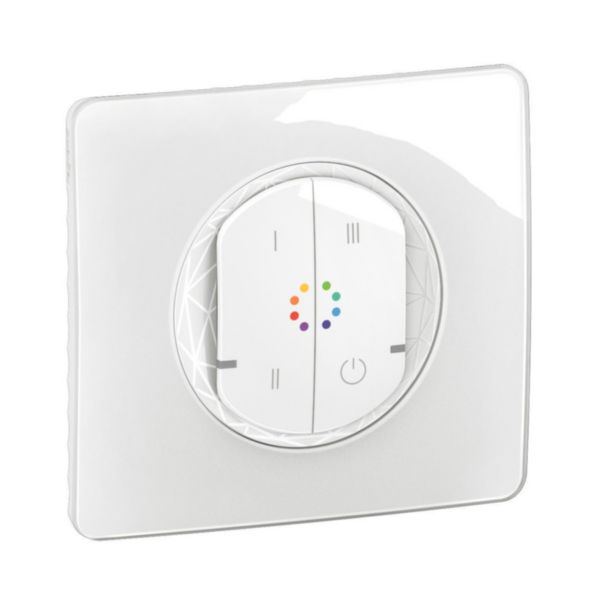 Commande sans fils d'éclairage pour ampoule multicouleurs Céliane with Netatmo avec plaque - Blanc
