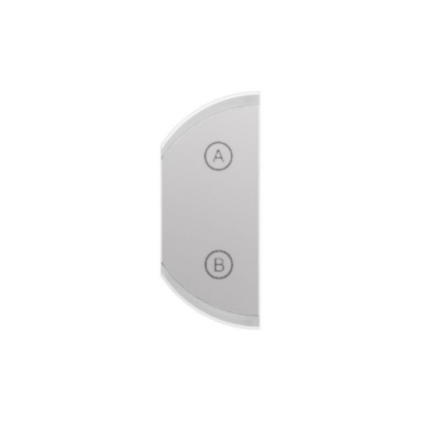 Enjoliveur droit 1 module marquage C-D - Blanc