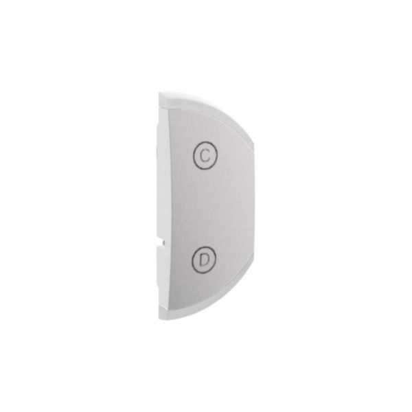 Enjoliveur gauche 1 module marquage A-B - Blanc