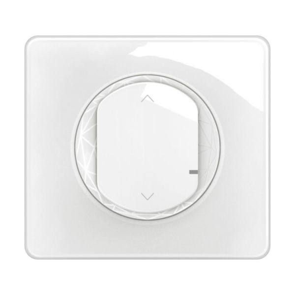 Interrupteur connecté pour volets roulants et stores Céliane with Netatmo avec plaque - Blanc
