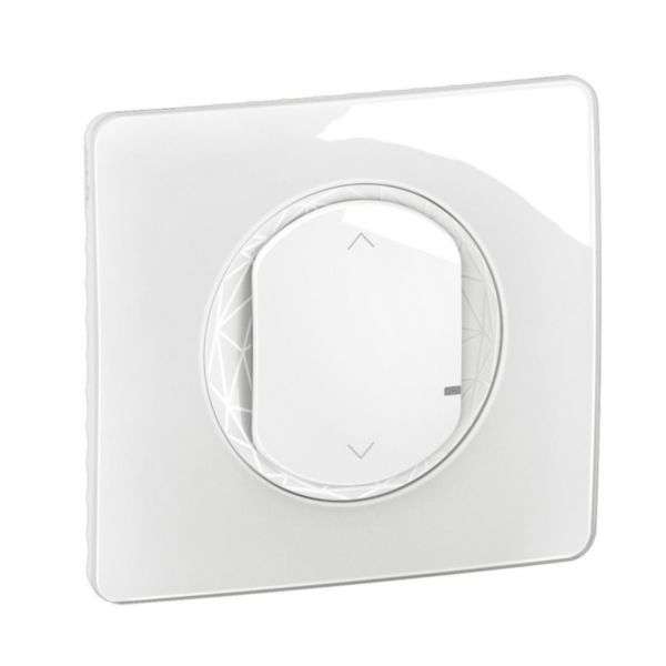 Interrupteur connecté pour volets roulants et stores Céliane with Netatmo avec plaque - Blanc