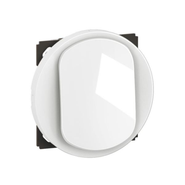 Interrupteur ou va-et-vient 10A Céliane avec plaque - Blanc format Dépôt