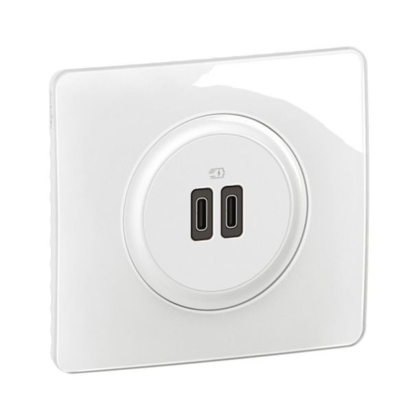 Double prise chargeur USB Type-C Céliane - 20W Power Delivery Charge rapide