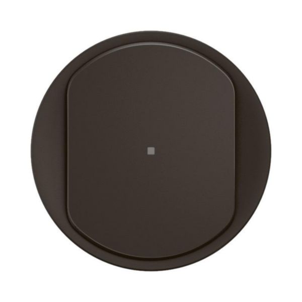 Enjoliveur pour variateur type poussoir 3 fils 150W LED avec Neutre Céliane - Noir