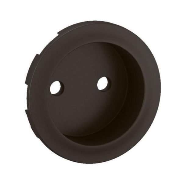 Enjoliveur Céliane pour prise de courant 2P+T à puits - finition graphite