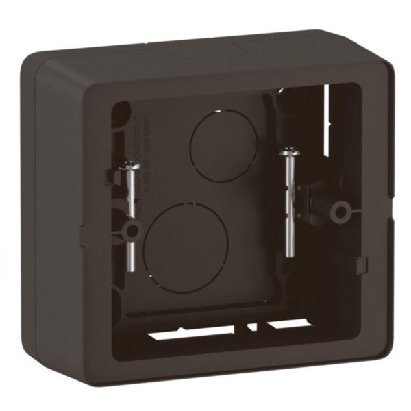 Legrand Celiane – Scatola Da Incasso A Parete 2 Moduli, Finitura Titanio, Per Montaggio Orizzontale O Verticale, Cornice Per Pulsantiere