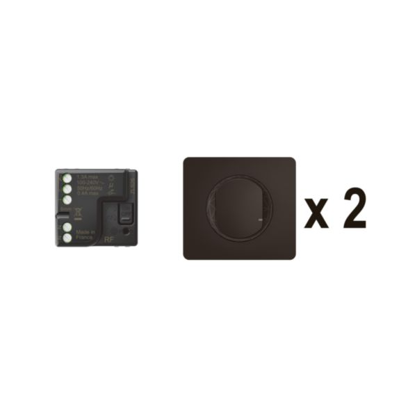Prêt-à-Poser connectable Céliane : créer un va-et-vient avec micromodule et commandes sans fils - Noir