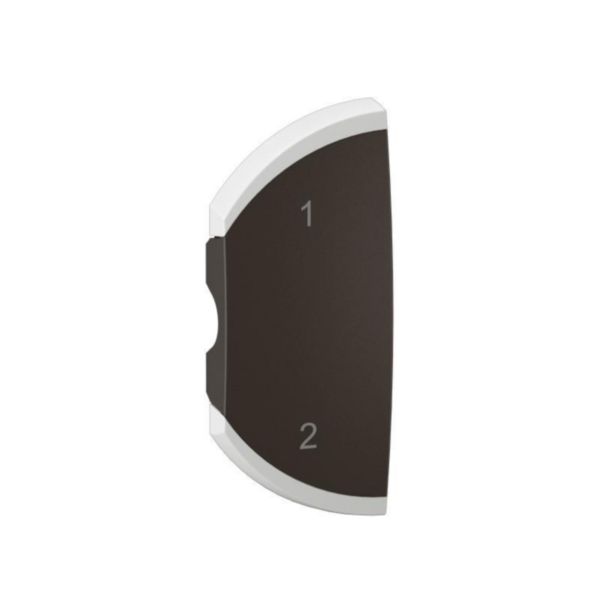 Enjoliveur simple Céliane pour produits MyHome marquage scénario 1-2 - 1 module, montage gauche - Noir