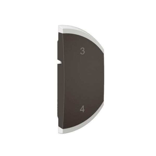 Enjoliveur simple Céliane pour produits MyHome marquage scénario 3-4 - 1 module, montage droite - Noir - Page 5
