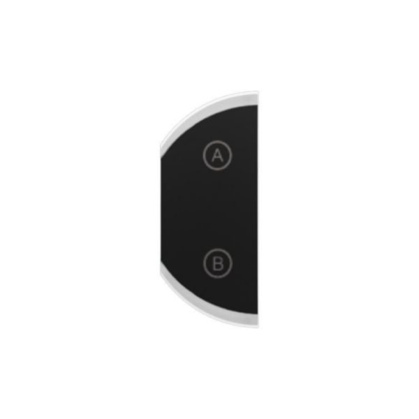 Enjoliveur droit 1 module marquage C-D - Noir