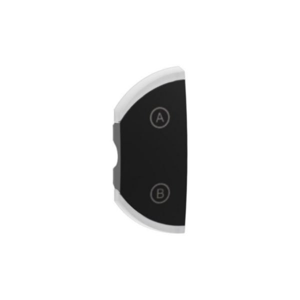 Enjoliveur droit 1 module marquage C-D - Noir