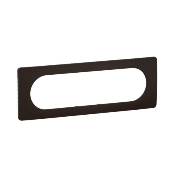 Plaque de finition Céliane Noir Mat - 6/8 modules