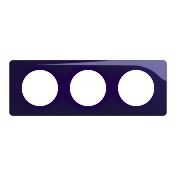 Plaque Céliane finition Bleu de Four - 3 postes