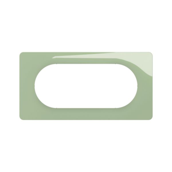 Plaque de finition Céliane Vert Céladon - 4/5 modules