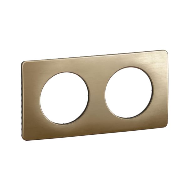 Plaque Céliane finition Bronze Satiné - 2 postes