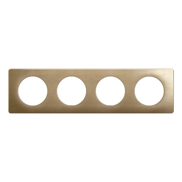 Plaque Céliane finition Bronze Satiné - 4 postes