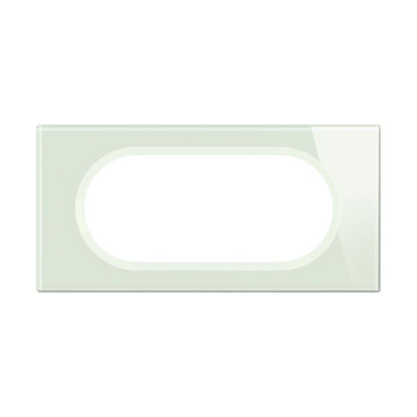 Plaque Céliane finition Matière Verre Opale Blanc - format spécial pour 4 à 5 modules 