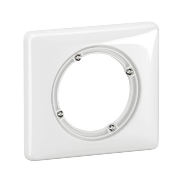Plaque de finition Céliane 1 poste Collection Technique finition blanc IP44