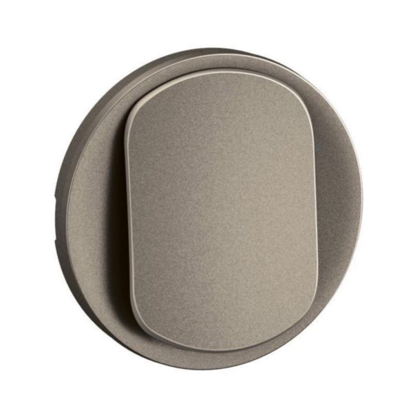 Enjoliveur pour interrupteur et ou va-et-vient Céliane - Titanium