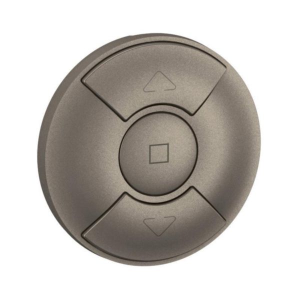 Enjoliveur pour interrupteur ou poussoir volets roulants pour hôtel Céliane - Titanium