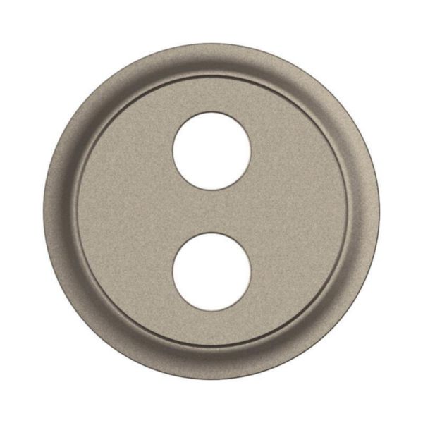 Enjoliveur pour prise haut-parleur Banana gold simple Céliane - Titanium