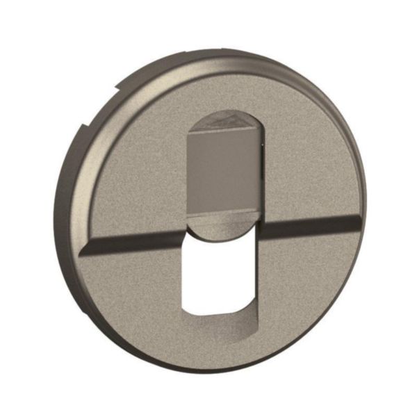Enjoliveur pour prise simple RJ45 blindée catégorie6A STP Grade 3 TV Céliane - Titanium