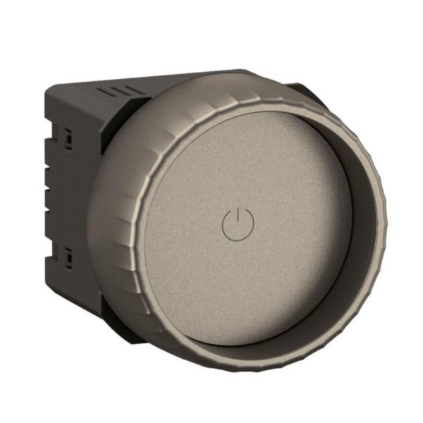 Variateur Rotary Céliane avec ou sans Neutre 200W LED avec enjoliveur Titanium