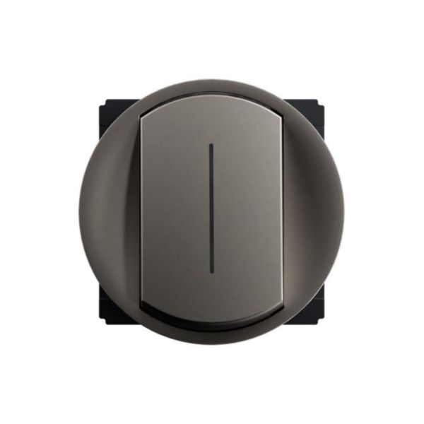 Interrupteur va-et-vient sans neutre fonction témoin Céliane - Titanium