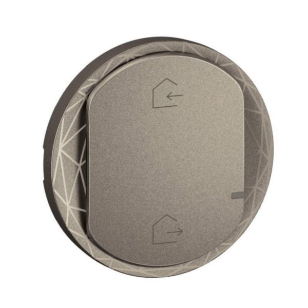 Enjoliveur de remplacement Céliane with Netatmo pour commande Départ/Arrivée sans fils - Titanium