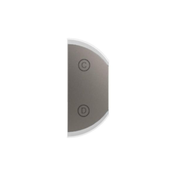 Enjoliveur gauche 1 module marquage A-B - Titanium