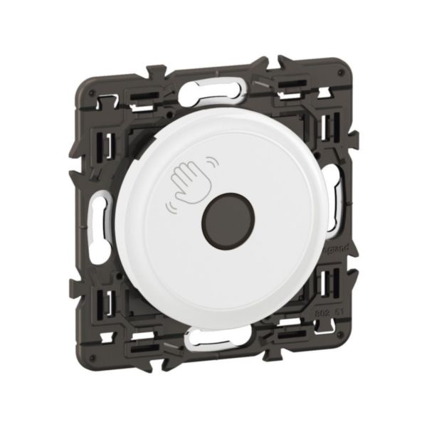 Commande sans contact 200W LED Céliane - Blanc Antimicrobien avec support, à équiper d'une plaque