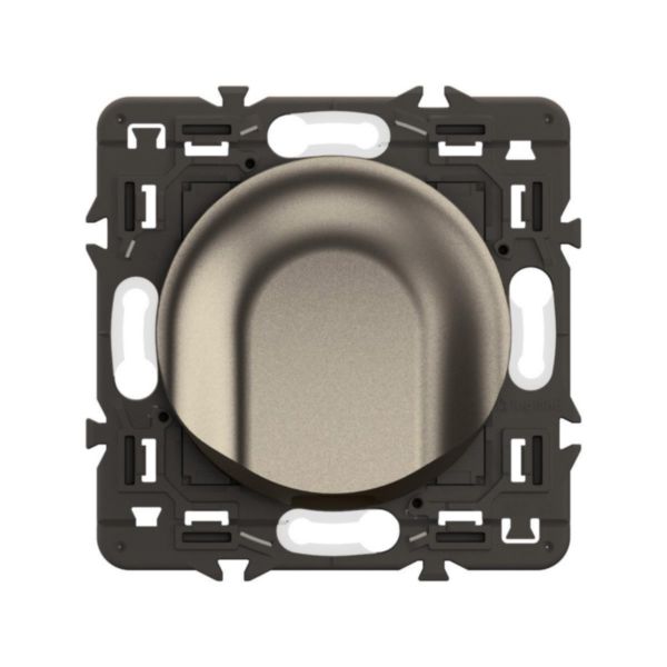 Sortie de câble Céliane - Titanium avec support, à équiper d'une plaque