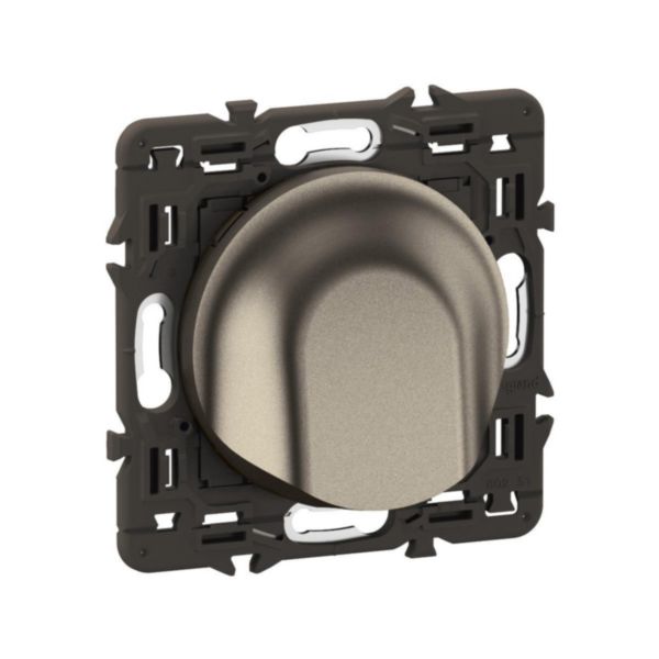 Sortie de câble Céliane - Titanium avec support, à équiper d'une plaque