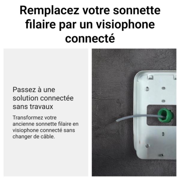 Visiophone Easy Kit WiFi with Netatmo connecté avec écran 7pouces blanc et platine de rue
