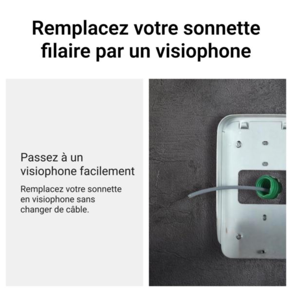 Ecran intérieur supplémentaire visiophone Easy Kit 7pouces blanc