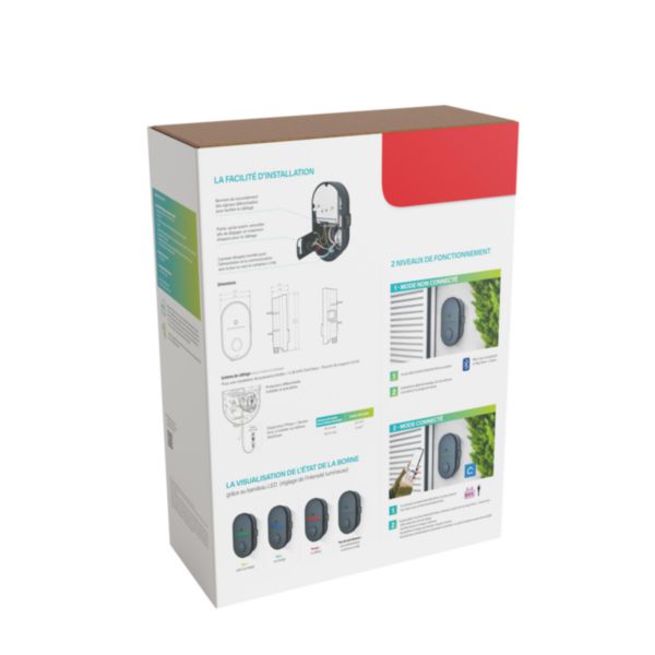 Pack borne Green'up Home pour recharge voiture électrique et hybride livrée avec protections - 3,7kW AC - Mode 2 + Mode 3