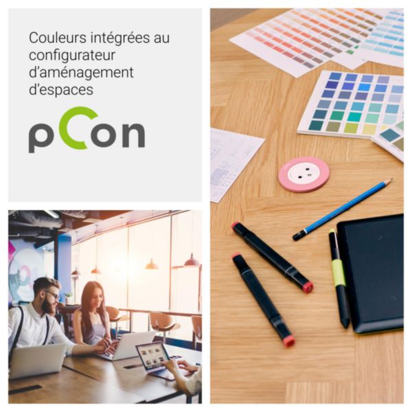 Incara Electr'On double prise de courant Surface mobile à composer - 2 postes finition noir